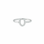 The Silver Stable- Handcrafted British Jewellery Silver Horseshoe Ring rings