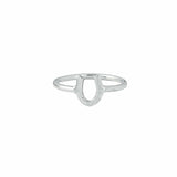 The Silver Stable- Handcrafted British Jewellery Silver Horseshoe Ring rings