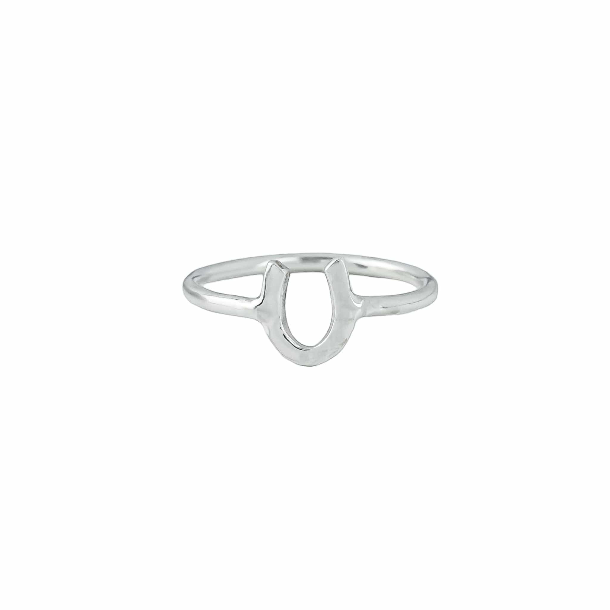 The Silver Stable- Handcrafted British Jewellery Silver Horseshoe Ring rings
