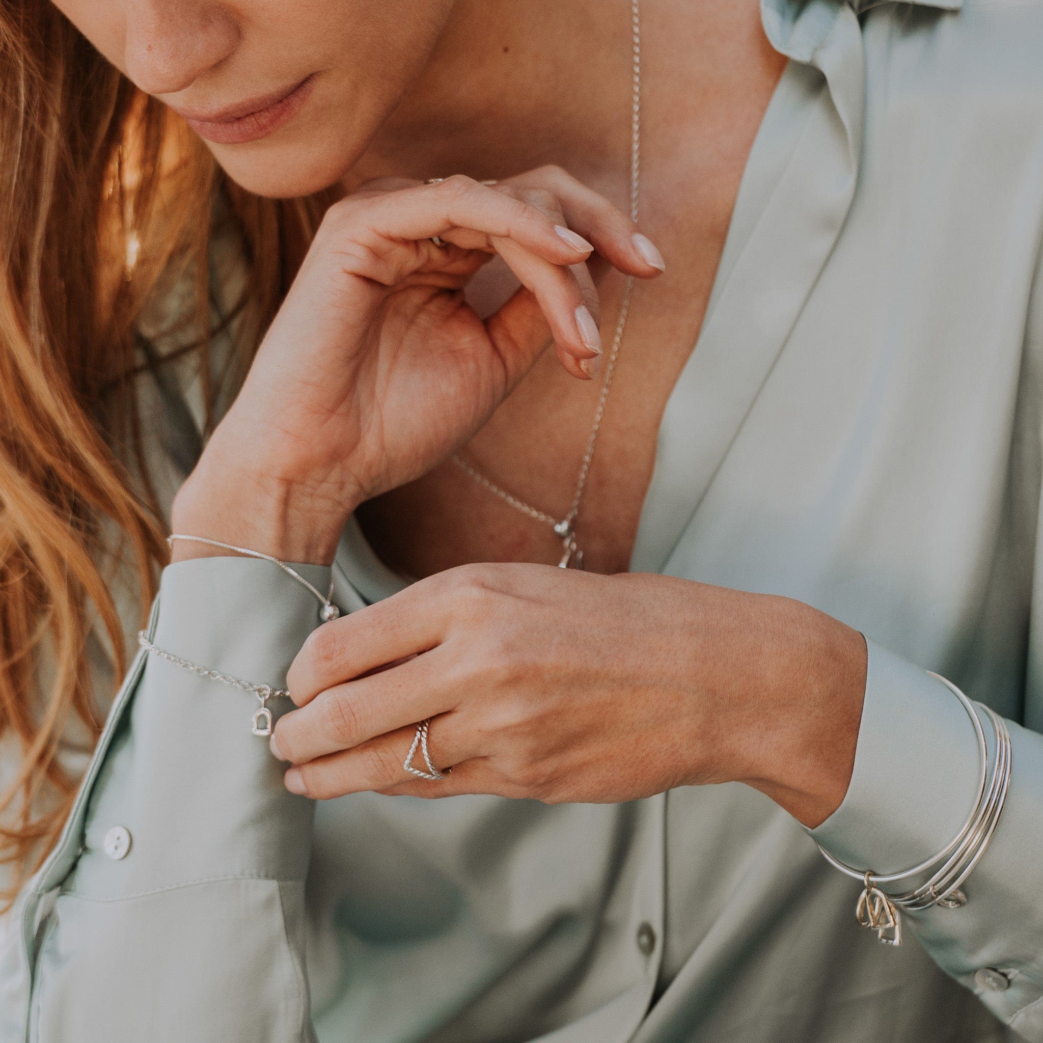 The Silver Stable- Handcrafted British Jewellery Silver Rope Luck Ring rings