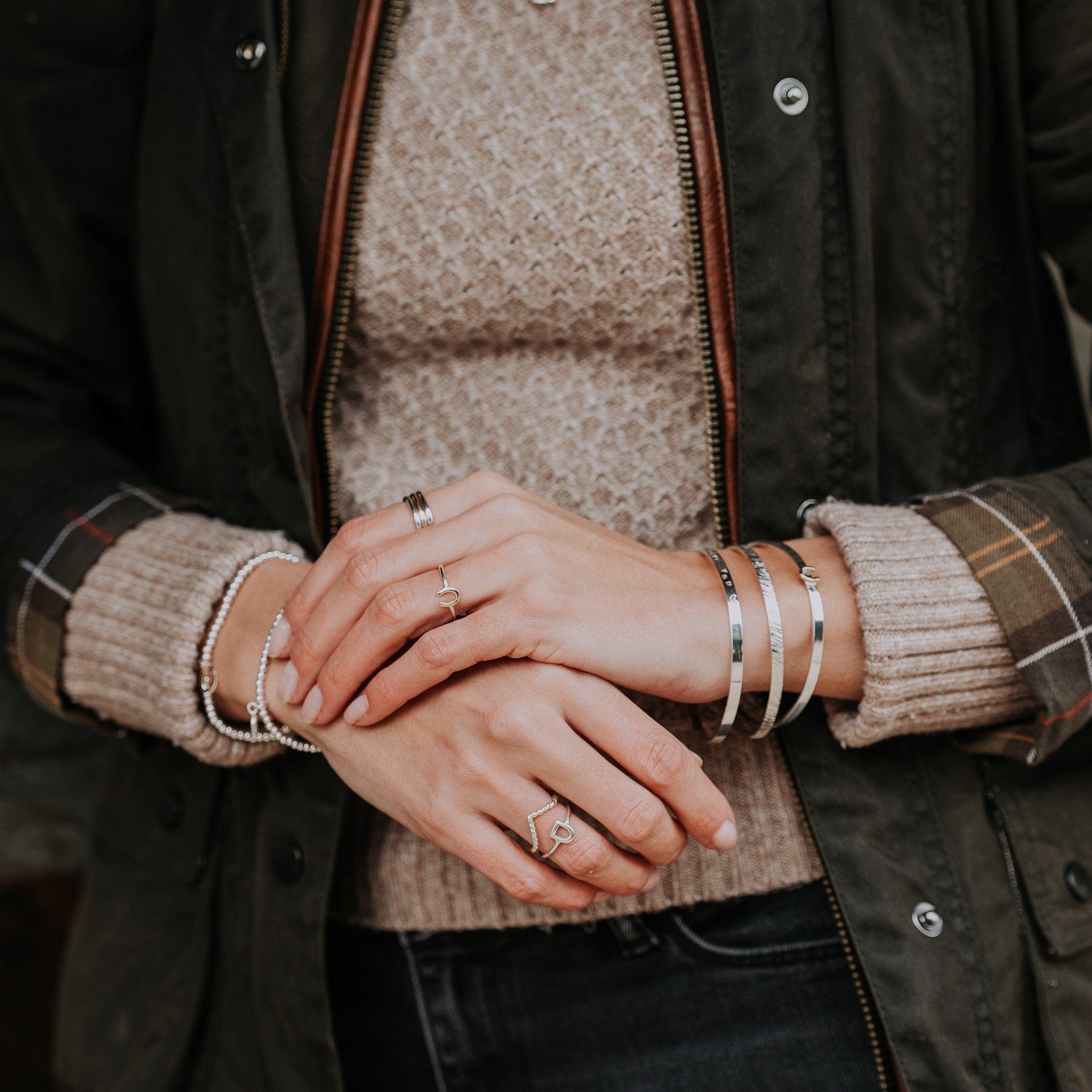 The Silver Stable- Handcrafted British Jewellery Silver Rope Luck Ring rings