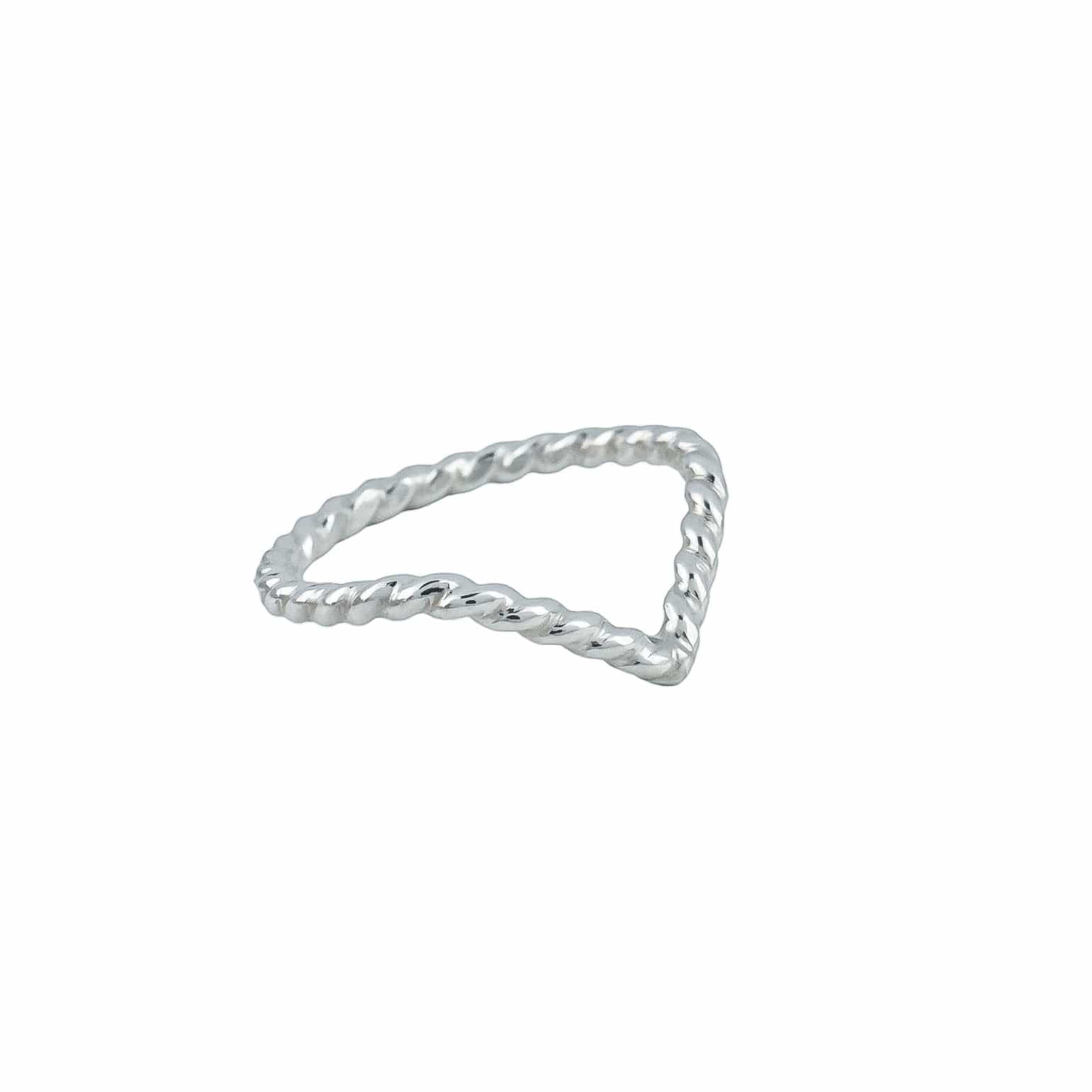 The Silver Stable- Handcrafted British Jewellery Silver Rope Luck Ring rings