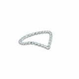 The Silver Stable- Handcrafted British Jewellery Silver Rope Luck Ring rings