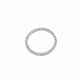 The Silver Stable- Handcrafted British Jewellery Silver Rope Twist Stacking Ring rings