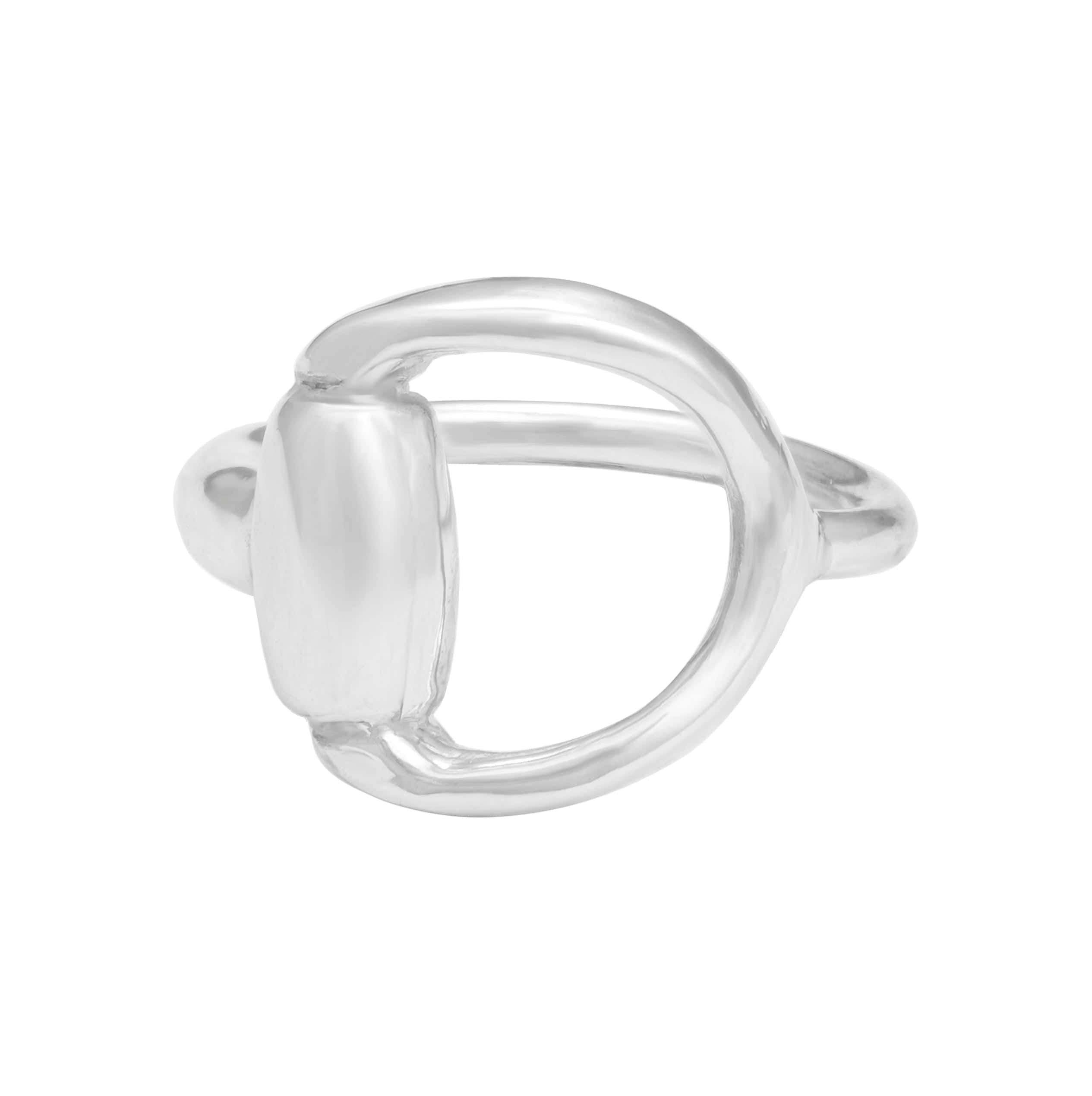 The Silver Stable- Handcrafted British Jewellery Silver Snaffle ring rings