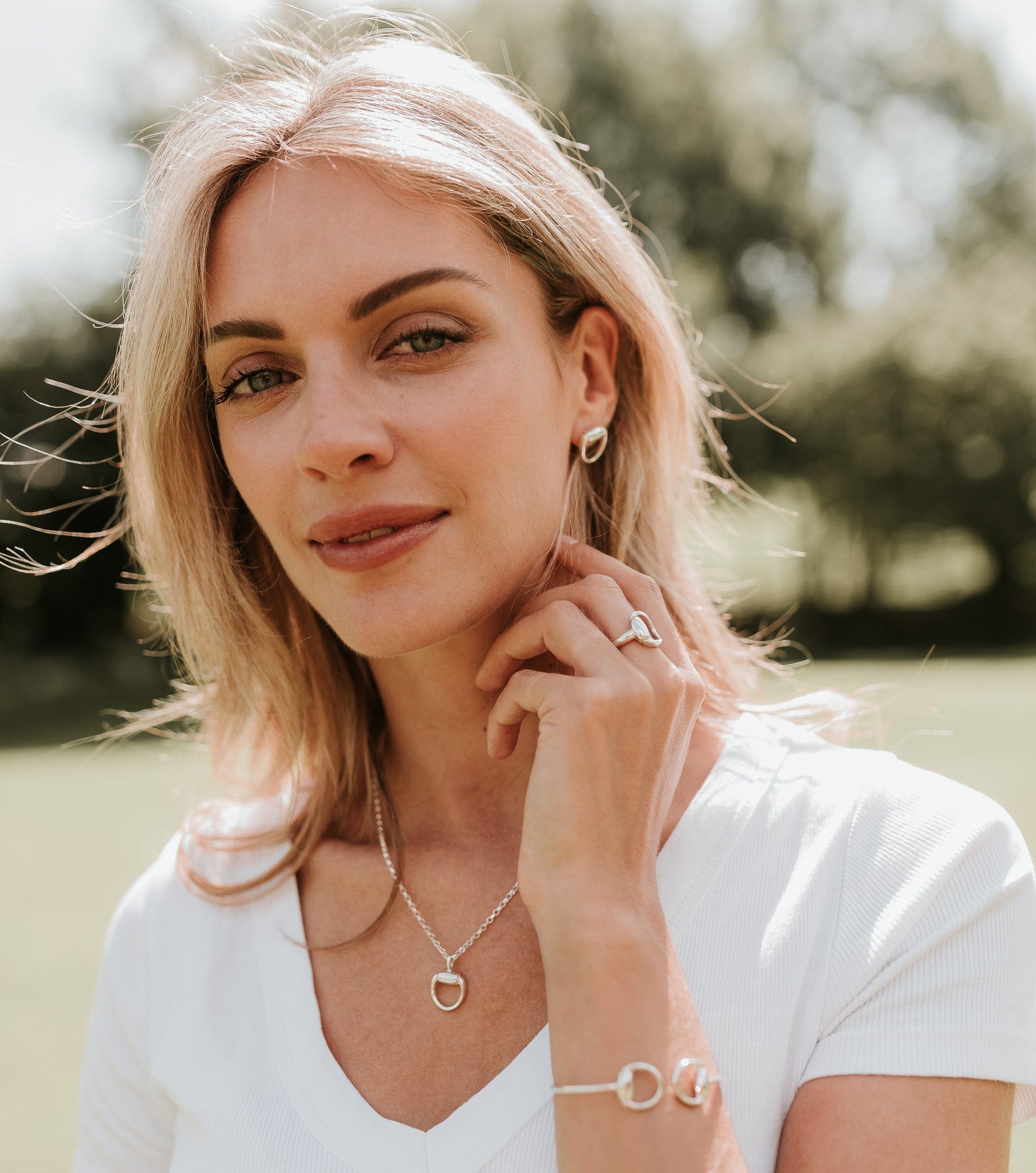 The Silver Stable- Handcrafted British Jewellery Silver Snaffle ring rings