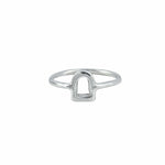 The Silver Stable- Handcrafted British Jewellery Silver Stirrup Ring rings