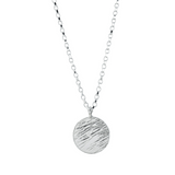 Silver Maxi Hammered Necklace