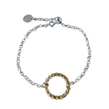 Silver & Gold Halo Bracelet