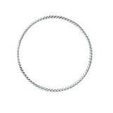 Silver Rope Bangle