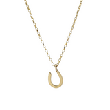 Gold Maxi Horseshoe Necklace