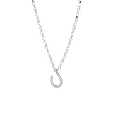 Silver Maxi Horseshoe Necklace