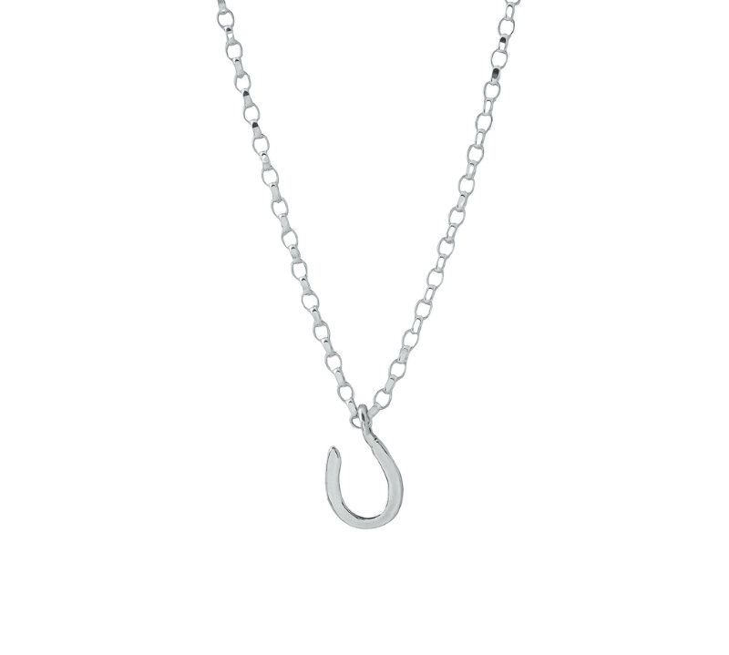 Silver & Gold Maxi Horseshoe Necklace