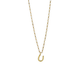 Gold Mini Horseshoe Necklace