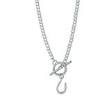 Silver T-Bar Necklace