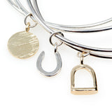 Silver Stirrup Mini Stacking Bangle