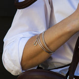 Silver Stirrup Mini Stacking Bangle