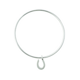 Silver Horseshoe Mini Stacking Bangle