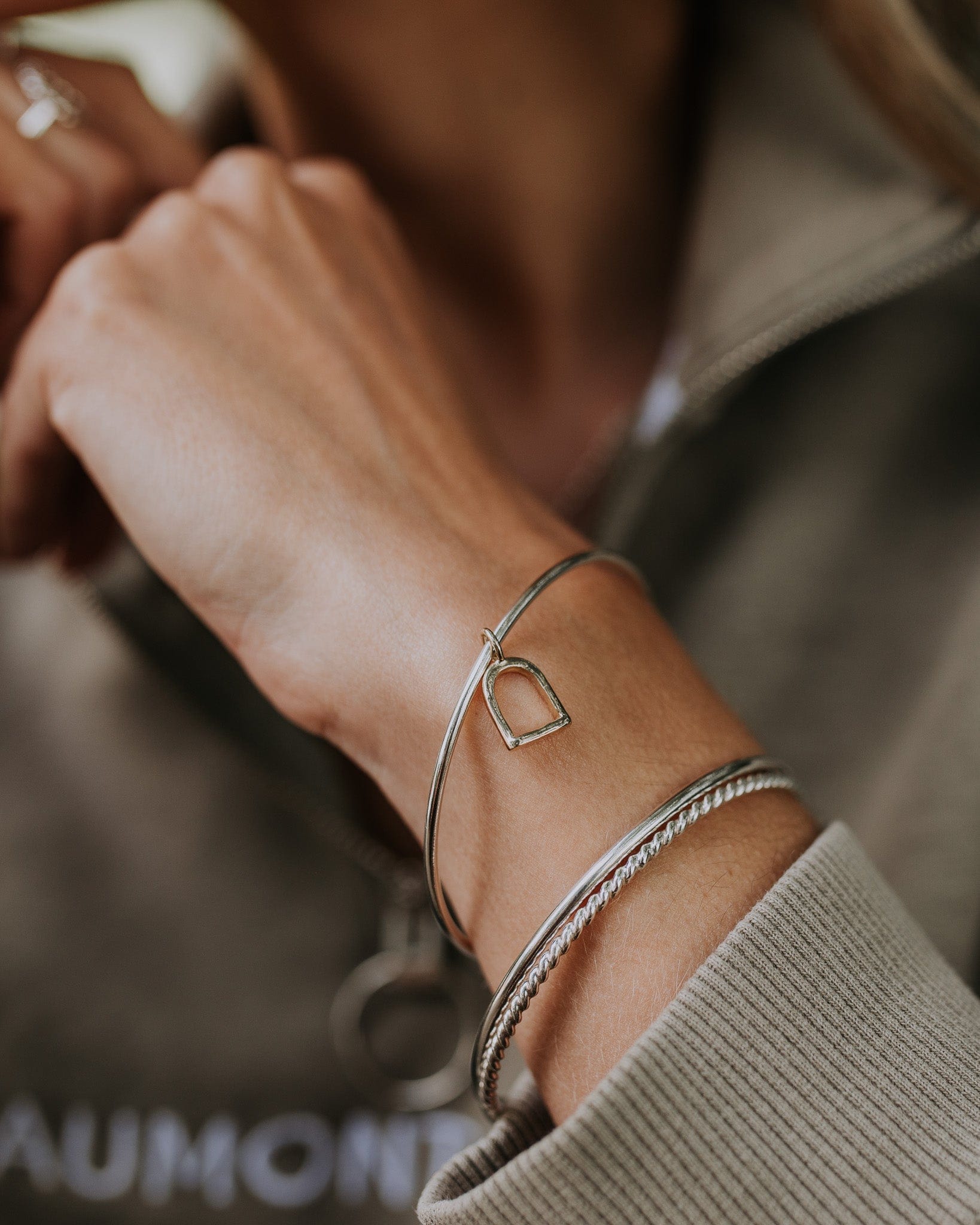 Silver & Gold stacking bangles