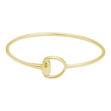 Gold Snaffle Bangle