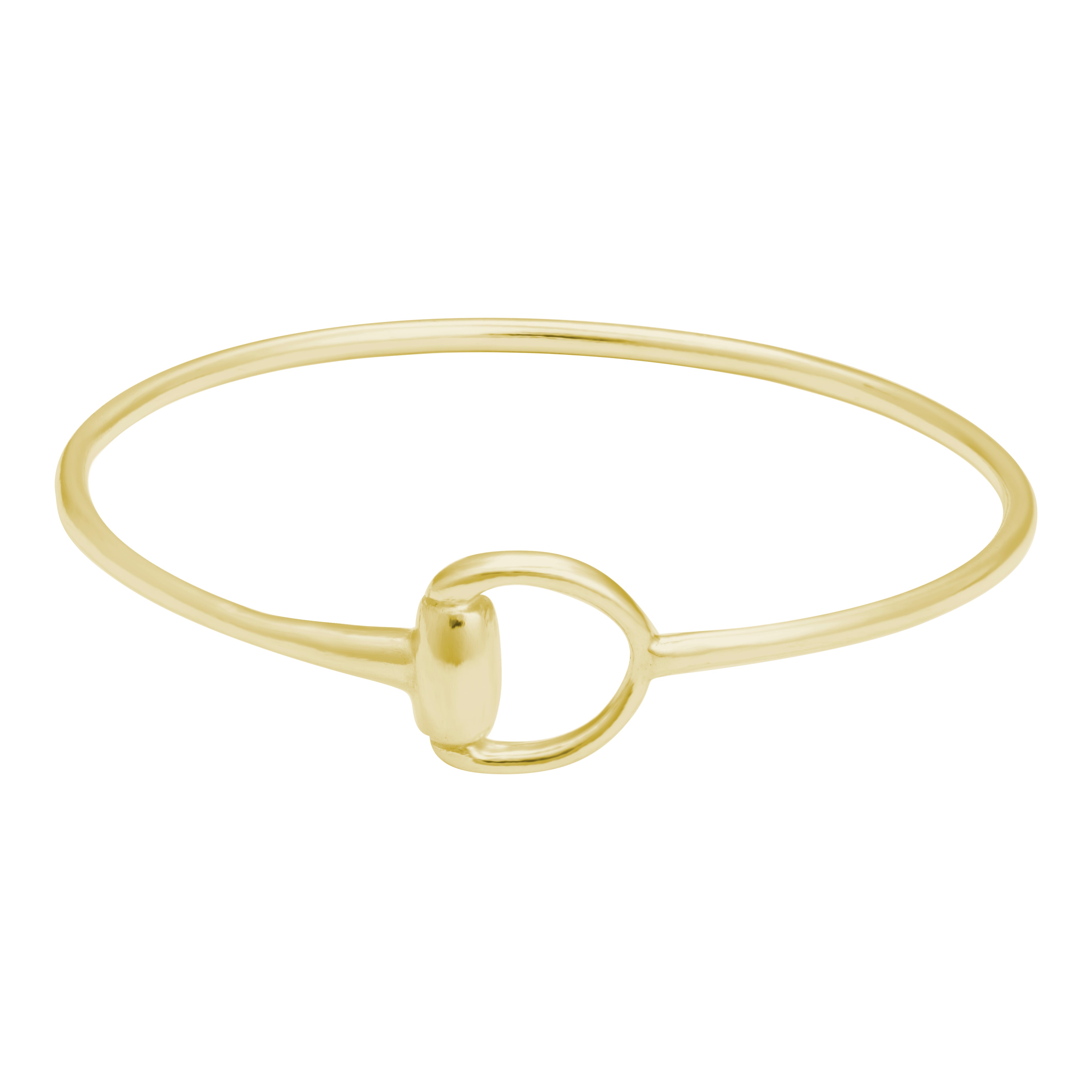Gold Snaffle Bangle