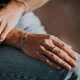 Silver & Gold Halo Bracelet