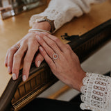 Silver Rope Halo Ring