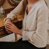 Silver Rope Halo Ring
