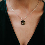 Gold Necklace with Handwritten Message