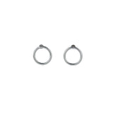 Silver Mini Halo Studs