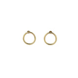 Gold Mini Halo Studs