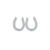 Silver Maxi Horseshoe Studs