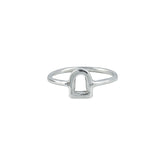 Silver Stirrup Ring