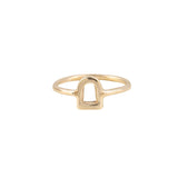 Gold Stirrup Ring