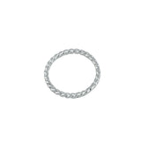 Silver Rope Twist Stacking Ring