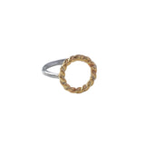 Gold Rope Halo Ring