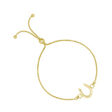 Adjustable Silver Horseshoe Bracelet