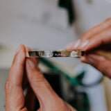 Silver Handwriting bangle