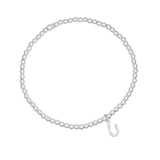 Silver Horseshoe Orb Bracelet