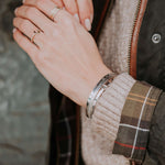 The Silver Stable- Handcrafted British Jewellery Hammered Gold Maxi Stacking Bangle Bangles