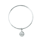 The Silver Stable- Handcrafted British Jewellery Personalised Silver Disc Stacking Bangle Bangles