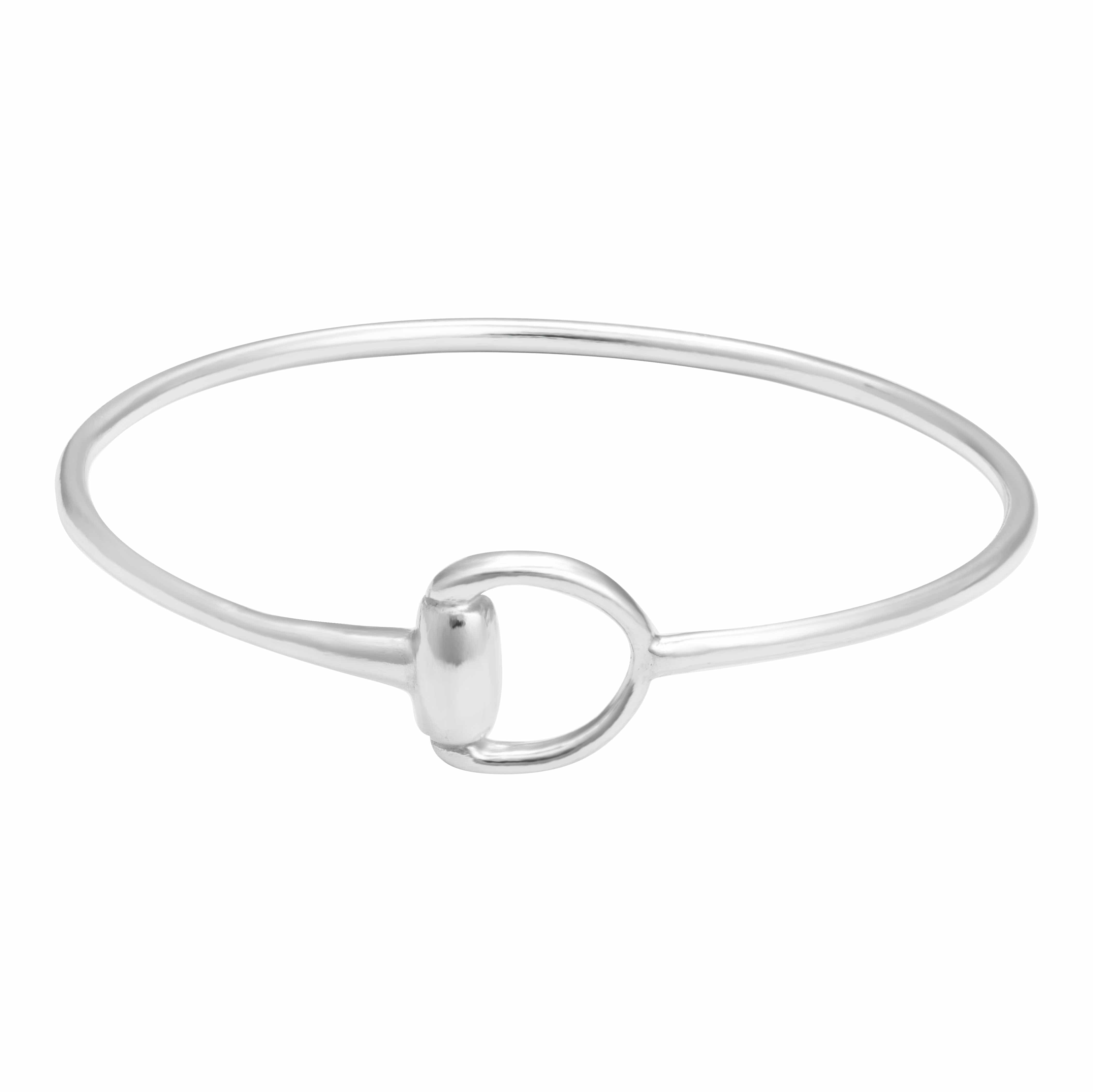 The Silver Stable- Handcrafted British Jewellery Silver Snaffle Bangle Bangles