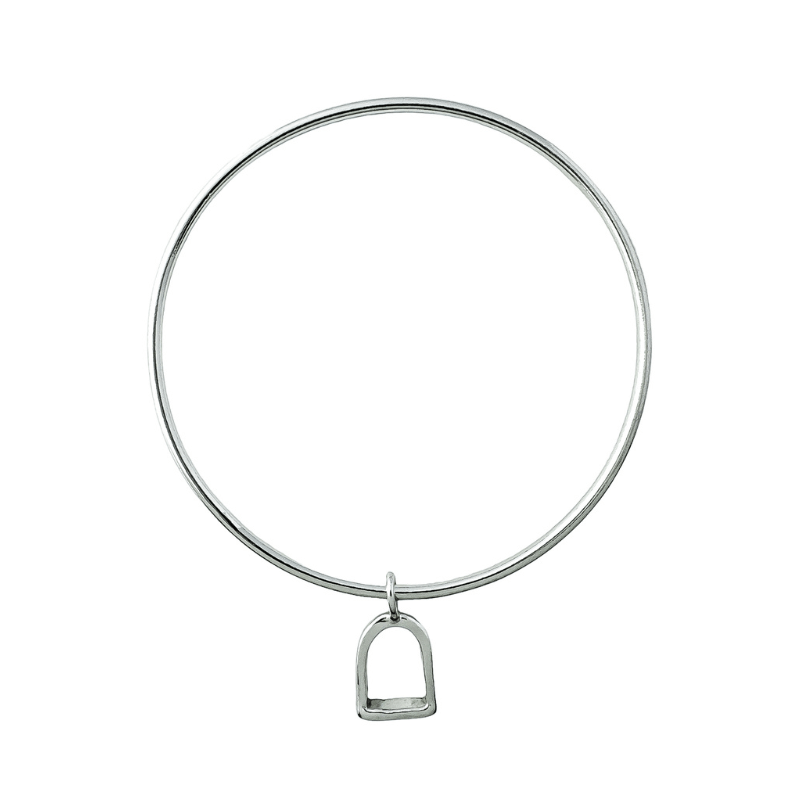 The Silver Stable- Handcrafted British Jewellery Silver Stirrup Stacking Bangle Bangles