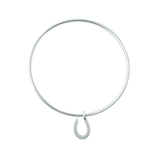 The Silver Stable- Handcrafted British Jewellery Small / Silver Silver Horseshoe Stacking Bangle Bangles