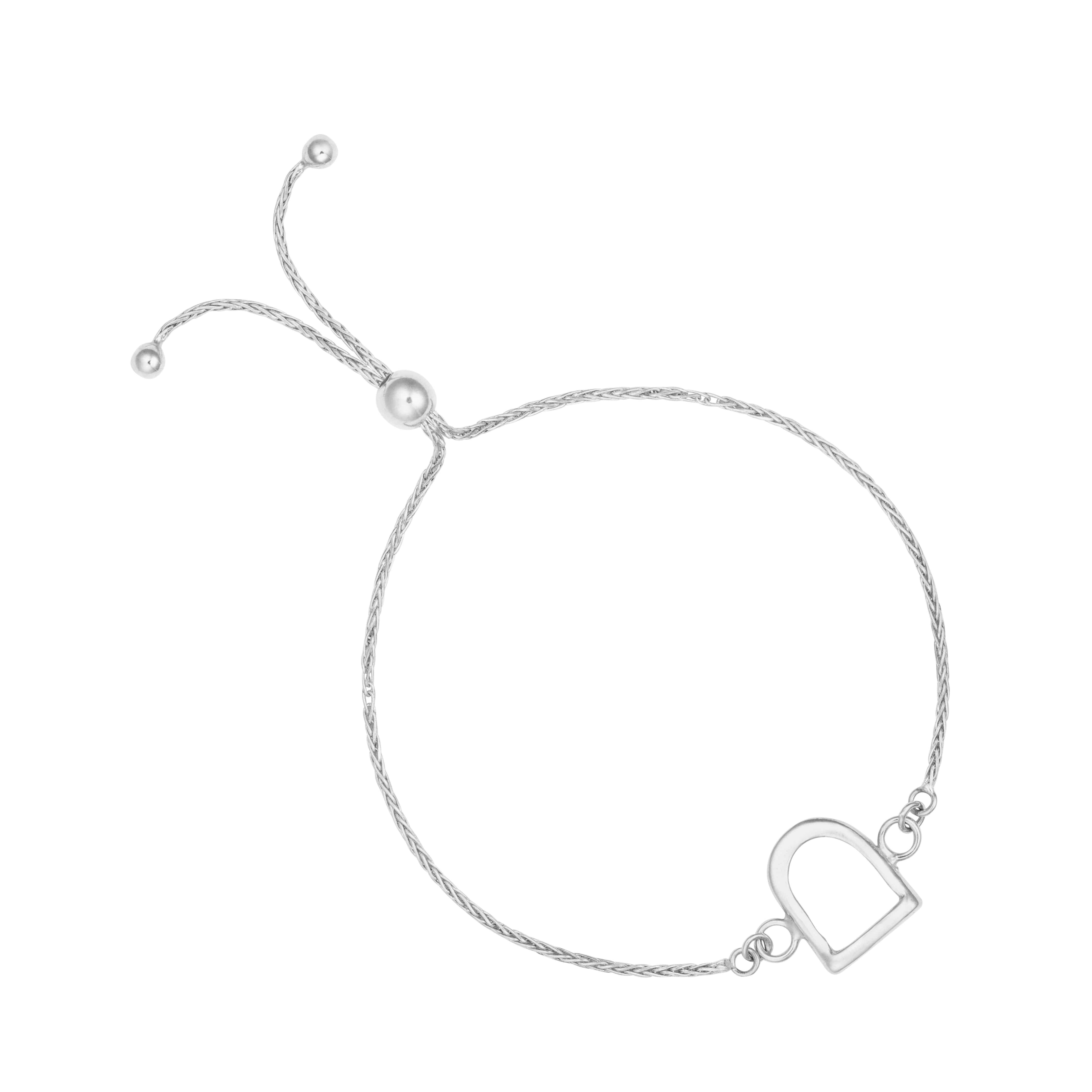 The Silver Stable- Handcrafted British Jewellery Silver Adjustable Silver Stirrup Bracelet Bracelets