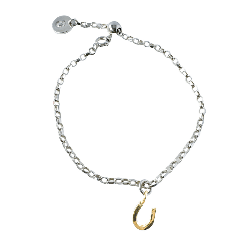 The Silver Stable- Handcrafted British Jewellery Silver & Gold Charm Bracelet Bracelets