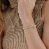 The Silver Stable- Handcrafted British Jewellery Silver & Gold T Bar Bracelet Bracelets