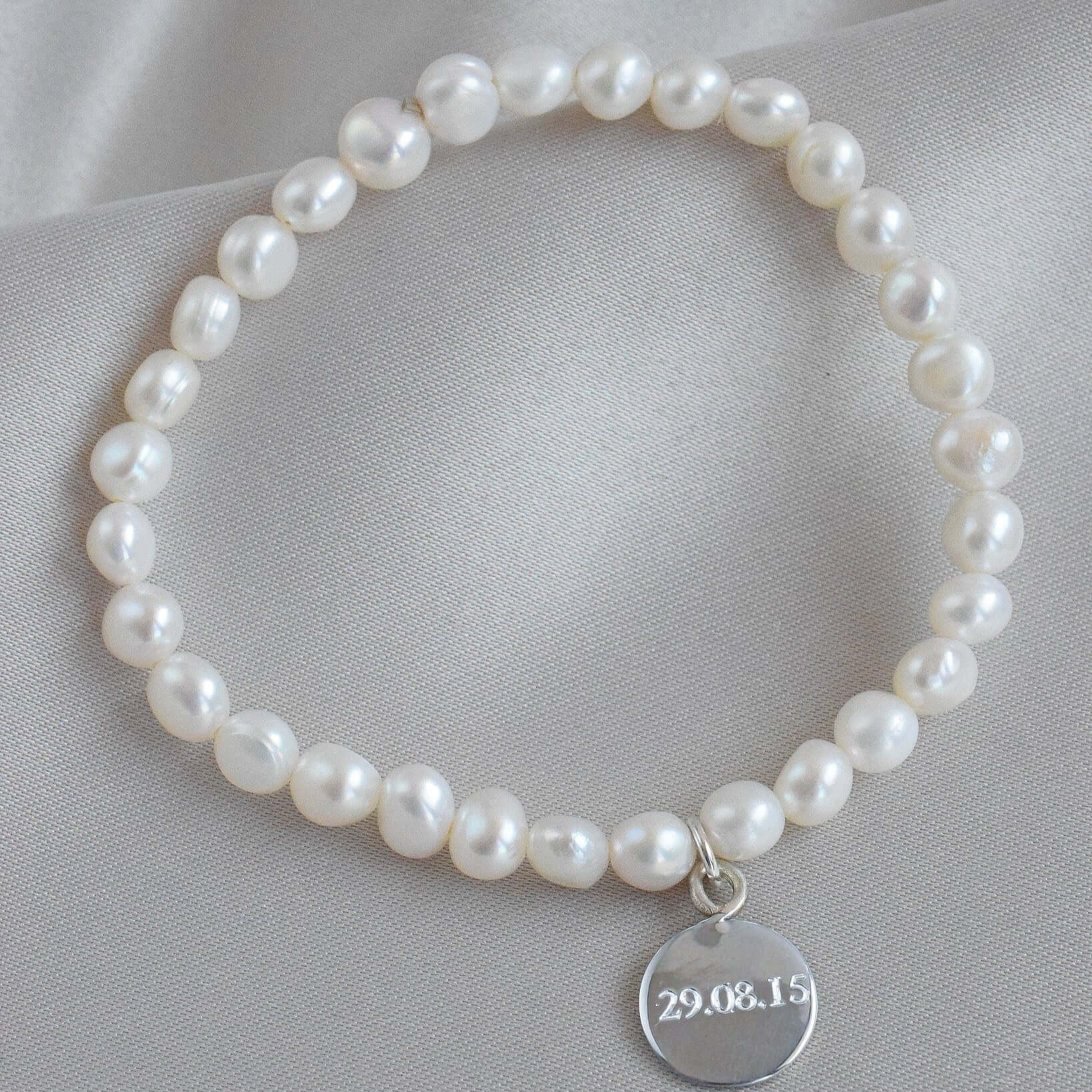 The Silver Stable- Handcrafted British Jewellery Stretch Pearl Bracelet Bracelets
