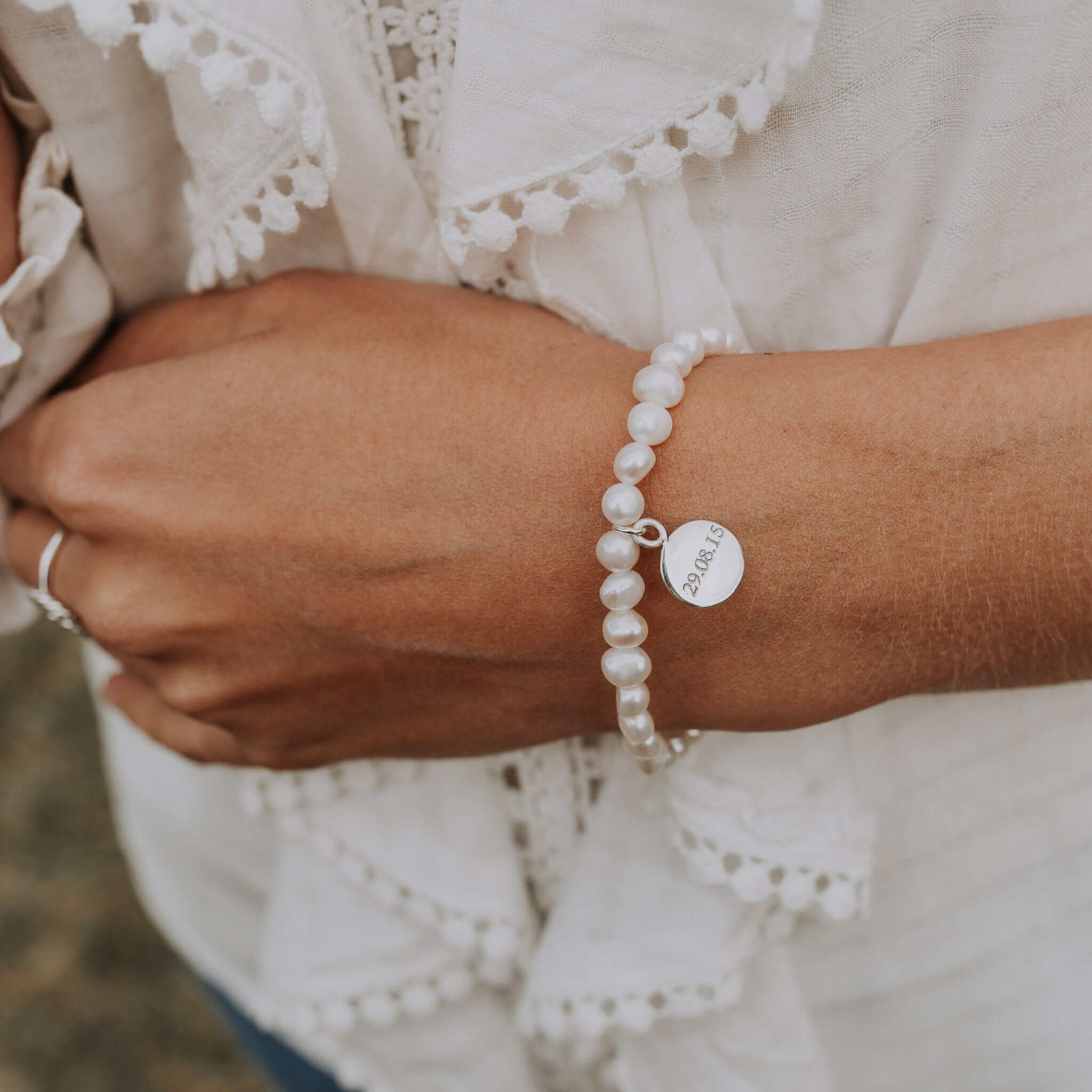 The Silver Stable- Handcrafted British Jewellery Stretch Pearl Bracelet Bracelets