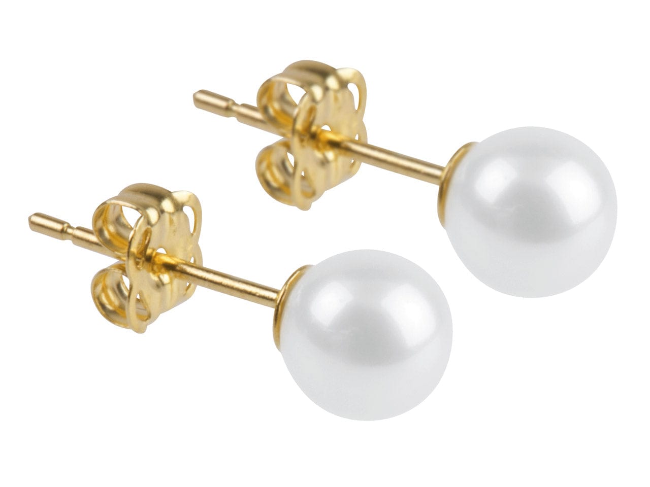The Silver Stable- Handcrafted British Jewellery Gold Pearl Earrings earrings